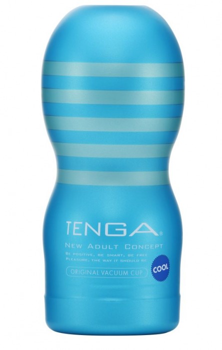 Мастурбатор с охлаждающей смазкой TENGA Original Vacuum Cup Cool - Tenga - в Махачкале купить с доставкой