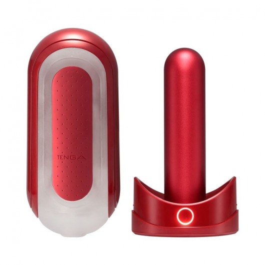 Красный мастурбатор Flip Zero Red   Warmer с подогревом - Tenga - в Махачкале купить с доставкой