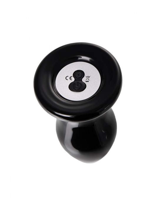 Черная стеклянная вибровтулка - 10,5 см. - Sexus