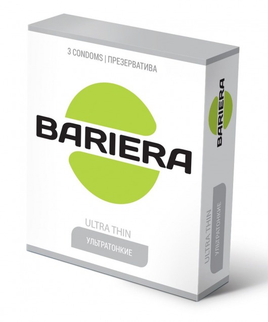 Ультратонкие презервативы Bariera Ultra Thin - 3 шт. - Bariera - купить с доставкой в Махачкале