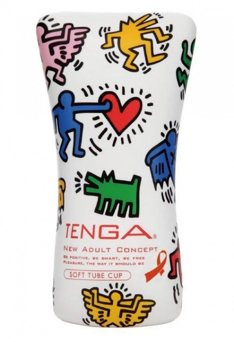 Мастурбатор-туба Keith Haring Soft Tube CUP - Tenga - в Махачкале купить с доставкой