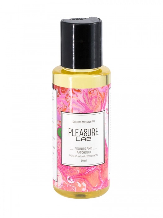 Массажное масло Pleasure Lab Delicate с ароматом пиона и пачули - 50 мл. - Pleasure Lab - купить с доставкой в Махачкале