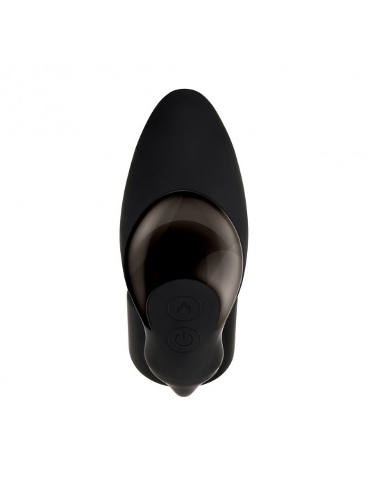 Черный вибромассажер простаты с эрекционным кольцом Strapped   Tapped - Zero Tolerance - в Махачкале купить с доставкой