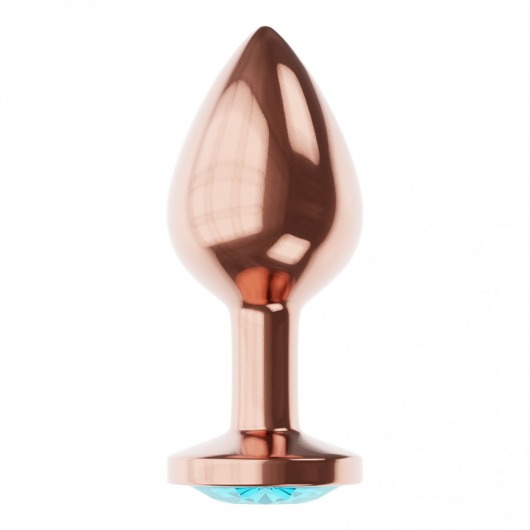 Пробка цвета розового золота с малиновым кристаллом Diamond Topaz Shine L - 8,3 см. - Lola Games - купить с доставкой в Махачкале