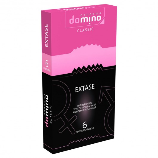 Презервативы с точками и рёбрышками DOMINO Classic Extase - 6 шт. - Domino - купить с доставкой в Махачкале