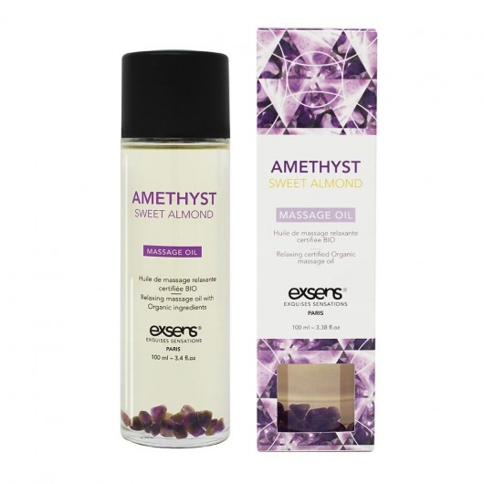 Органическое массажное масло AMETHYST SWEET ALMOND - 100 мл. - Exsens - купить с доставкой в Махачкале