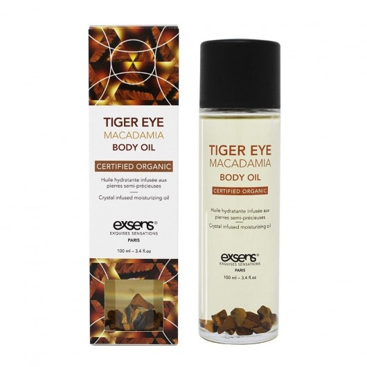 Органическое массажное масло TIGER EYE MACADAMIA - 100 мл. - Exsens - купить с доставкой в Махачкале