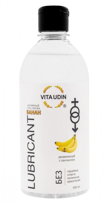 Интимный гель-смазка на водной основе VITA UDIN с ароматом банана - 500 мл. - VITA UDIN - купить с доставкой в Махачкале
