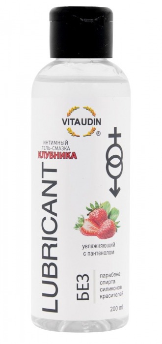 Интимный гель-смазка на водной основе VITA UDIN с ароматом клубники - 200 мл. - VITA UDIN - купить с доставкой в Махачкале