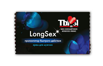 Пролонгирующий крем LongSex в одноразовой упаковке - 1,5 гр. - Биоритм - купить с доставкой в Махачкале