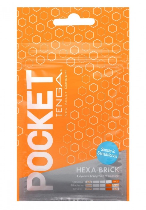 Карманный мастурбатор HEXA-BRICK - Tenga - в Махачкале купить с доставкой