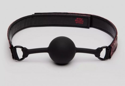 Кляп-шар на двусторонних ремешках Reversible Silicone Ball Gag - Fifty Shades of Grey - купить с доставкой в Махачкале