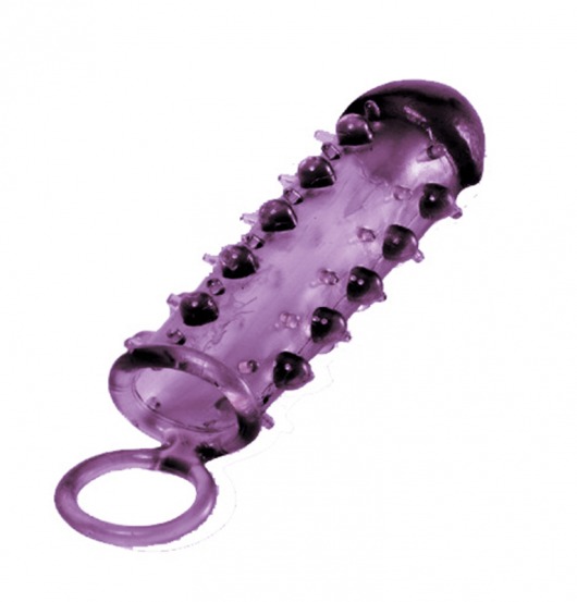 Закрытая фиолетовая насадка с пупырышками SAMURAI PENIS SLEEVE PURPLE - 14,5 см. - NMC - в Махачкале купить с доставкой