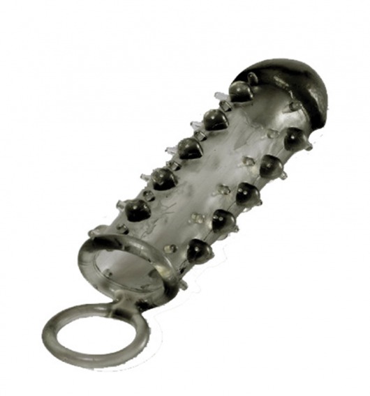 Дымчатая стимулирующая насадка с закрытой головкой SAMURAI PENIS SLEEVE BLACK - 14,5 см. - NMC - в Махачкале купить с доставкой