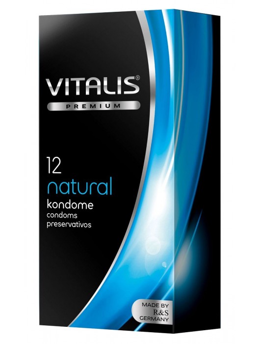 Классические презервативы VITALIS PREMIUM natural - 12 шт. - Vitalis - купить с доставкой в Махачкале