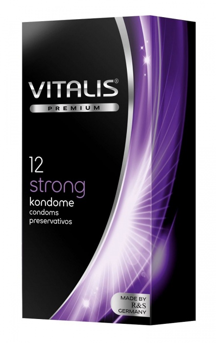 Презервативы с утолщённой стенкой VITALIS PREMIUM strong - 12 шт. - Vitalis - купить с доставкой в Махачкале