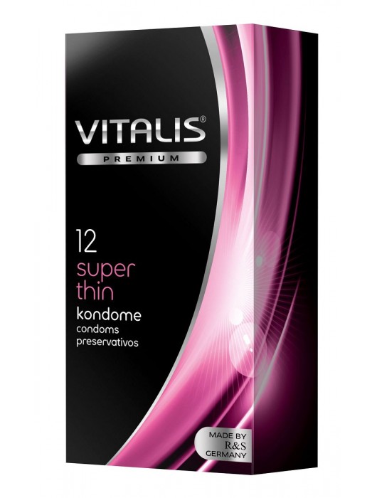 Ультратонкие презервативы VITALIS PREMIUM super thin - 12 шт. - Vitalis - купить с доставкой в Махачкале