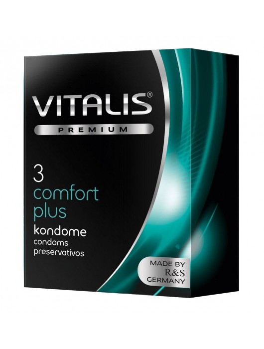 Контурные презервативы VITALIS PREMIUM comfort plus - 3 шт. - Vitalis - купить с доставкой в Махачкале
