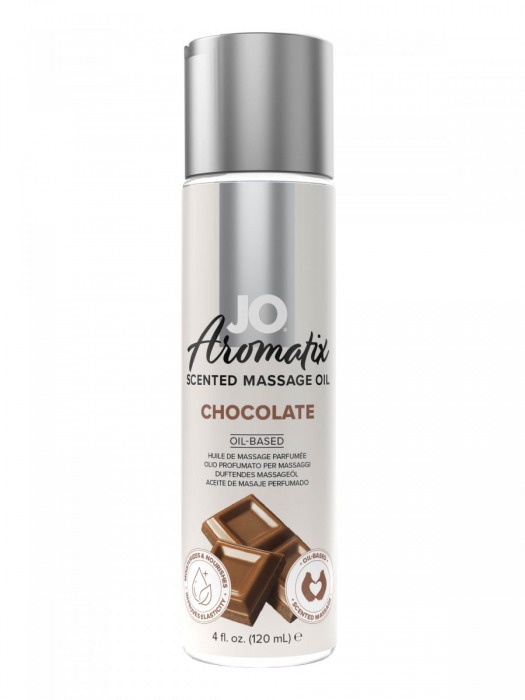 Массажное масло JO Aromatix Massage Oil Chocolate с ароматом шоколада - 120 мл. - System JO - купить с доставкой в Махачкале
