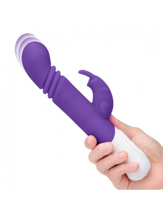 Фиолетовый массажер для G-точки Slim Shaft thrusting G-spot Rabbit - 23 см. - Rabbit Essentials