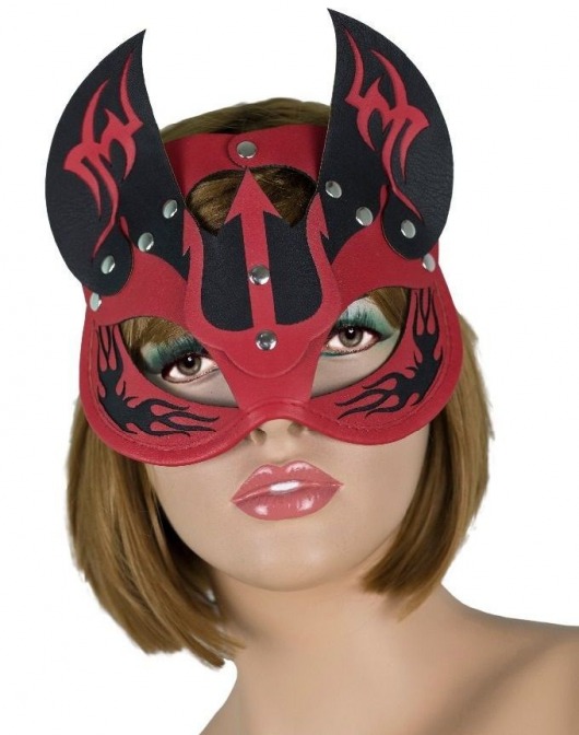 Маска дьяволицы с рожками - LOVETOY (А-Полимер) - купить с доставкой в Махачкале