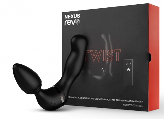 Черный гибридный вибромассажер Nexus Revo Twist - Nexus Range - в Махачкале купить с доставкой