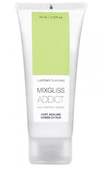 Смазка на водной основе Mixgliss Addict с ароматом цитруса - 70 мл. - Mixgliss - купить с доставкой в Махачкале
