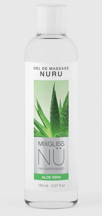 Массажный гель на водной основе Mixgliss NU Aloe Vera - 150 мл. - Strap-on-me - купить с доставкой в Махачкале