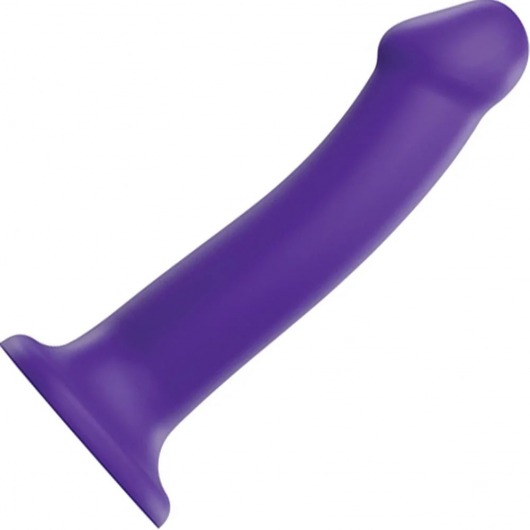 Фиолетовый фаллоимитатор-насадка Strap-On-Me Dildo Dual Density size L - 19 см. - Strap-on-me - купить с доставкой в Махачкале