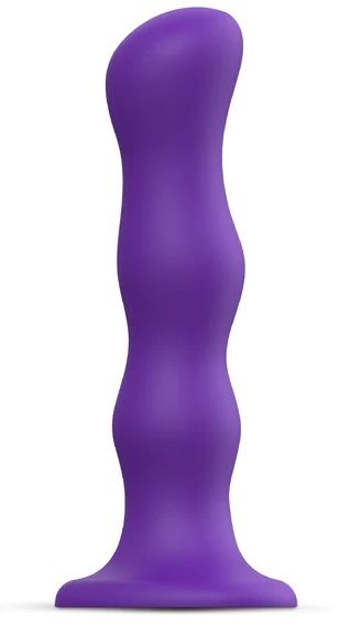 Фиолетовая насадка Strap-On-Me Dildo Geisha Balls size M - Strap-on-me - купить с доставкой в Махачкале