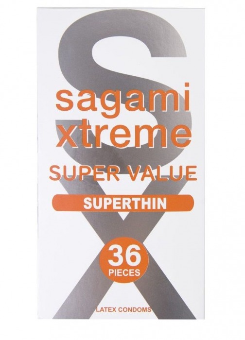 Ультратонкие презервативы Sagami Xtreme Superthin - 36 шт. - Sagami - купить с доставкой в Махачкале