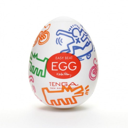 Мастурбатор-яйцо Keith Haring EGG STREET - Tenga - в Махачкале купить с доставкой