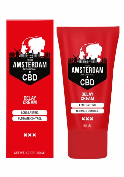 Крем-пролонгатор CBD from Amsterdam Delay Cream - 50 мл. - Shots Media BV - купить с доставкой в Махачкале