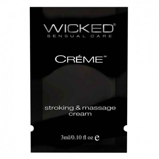 Крем для массажа и мастурбации Wicked Stroking and Massage Creme - 3 мл. - Wicked - купить с доставкой в Махачкале