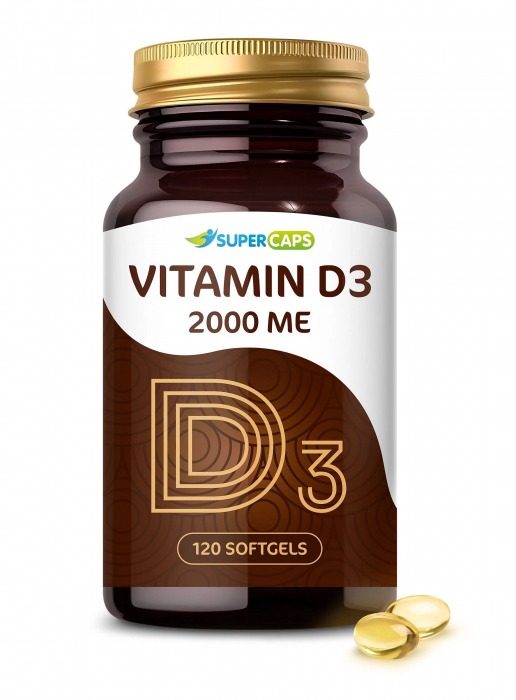 Пищевая добавка SuperCaps VITAMIN D3 2000 ME - 120 капсул - SuperCaps - купить с доставкой в Махачкале