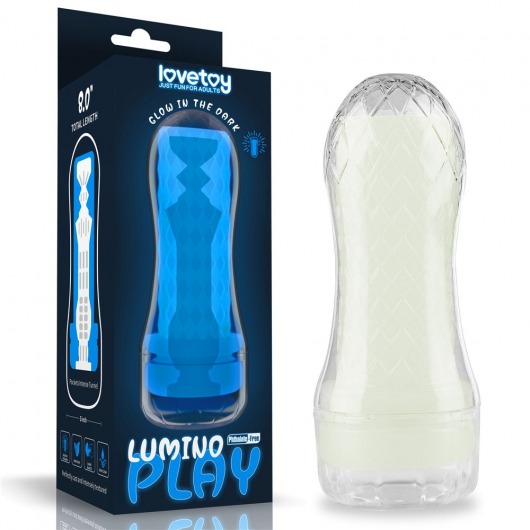 Светящийся в темноте мастурбатор Lumino Play Masturbator Pocketed - Lovetoy - в Махачкале купить с доставкой