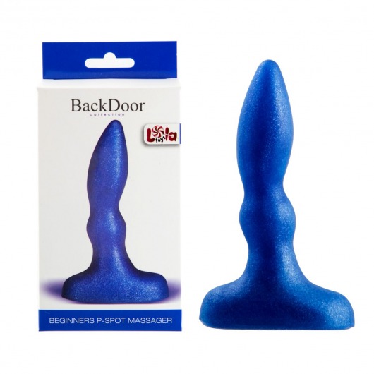 Синий анальный стимулятор Beginners p-spot massager - 11 см. - Lola Games - в Махачкале купить с доставкой