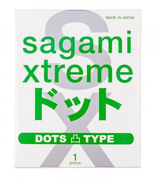 Презерватив Sagami Xtreme Type-E с точками - 1 шт. - Sagami - купить с доставкой в Махачкале