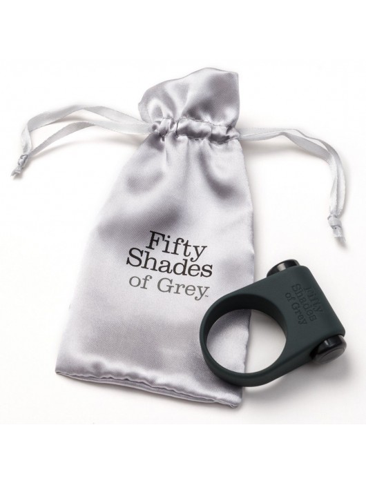 Серое эрекционное кольцо с вибрацией Feel It, Baby! - Fifty Shades of Grey - в Махачкале купить с доставкой