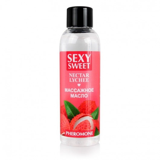 Массажное масло Sexy Sweet Nectar Lychee с феромонами и ароматом личи - 75 мл. - Биоритм - купить с доставкой в Махачкале