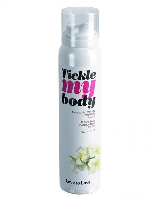 Массажная хрустящая пенка Tickle My Body Monoi с ароматом моной - 150 мл. - Love to Love - купить с доставкой в Махачкале