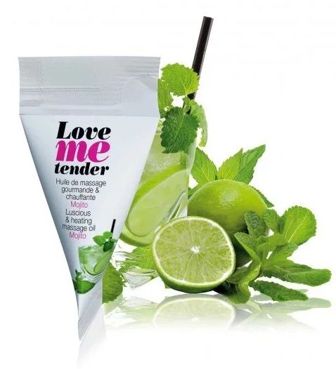 Съедобное согревающее массажное масло Love Me Tender Mojito с ароматом мохито - 10 мл. - Love to Love - купить с доставкой в Махачкале
