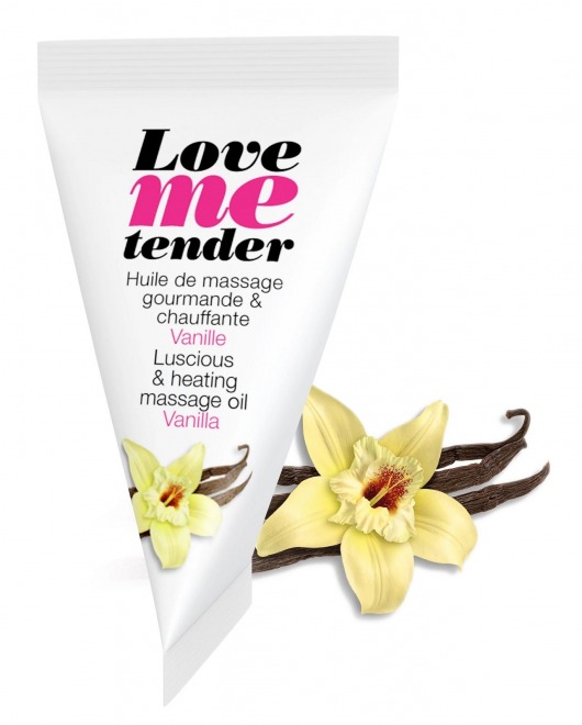 Съедобное согревающее массажное масло Love Me Tender Vanilla с ароматом ванили - 10 мл. - Love to Love - купить с доставкой в Махачкале