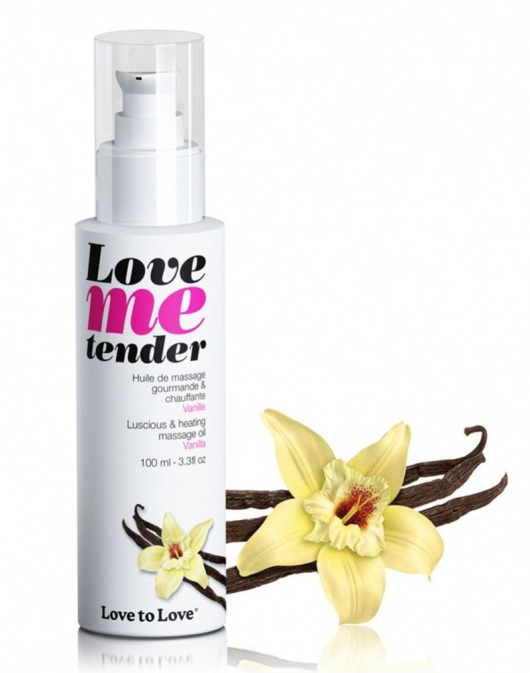 Съедобное согревающее массажное масло Love Me Tender Vanilla с ароматом ванили - 100 мл. - Love to Love - купить с доставкой в Махачкале