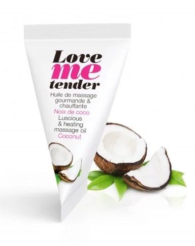 Съедобное согревающее массажное масло Love Me Tender Cocos с ароматом кокоса - 10 мл. - Love to Love - купить с доставкой в Махачкале