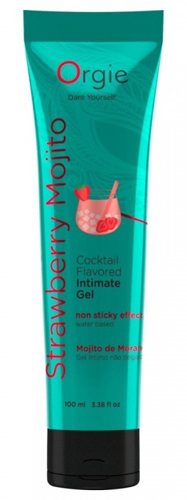 Съедобный интимный гель Orgie Lube Tube Cocktail Strawberry Mojito - 100 мл. - ORGIE - купить с доставкой в Махачкале