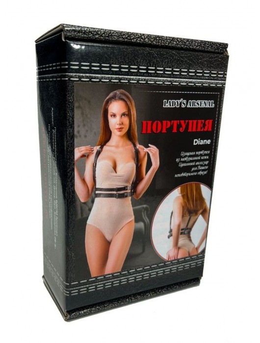 Изящная портупея из натуральной кожи Diane - БДСМ Арсенал - купить с доставкой в Махачкале