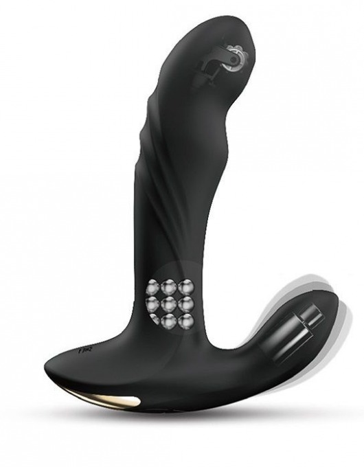 Черный вибромассажер простаты Multi P-Joy с 3 моторами - Dorcel - в Махачкале купить с доставкой