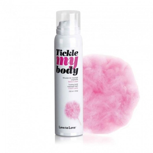 Массажная хрустящая пенка Tickle My Body Cotton Candy с ароматом сладкой ваты - 150 мл. - Love to Love - купить с доставкой в Махачкале