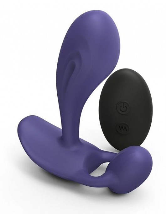 Темно-синий вибромассажер Witty P G Vibrator with Remote Control - Love to Love - в Махачкале купить с доставкой